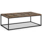 Rochester Rectangular End Table & Cocktail Table With Glass Top