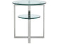 Chrome With Glass Cocktail &  End Table